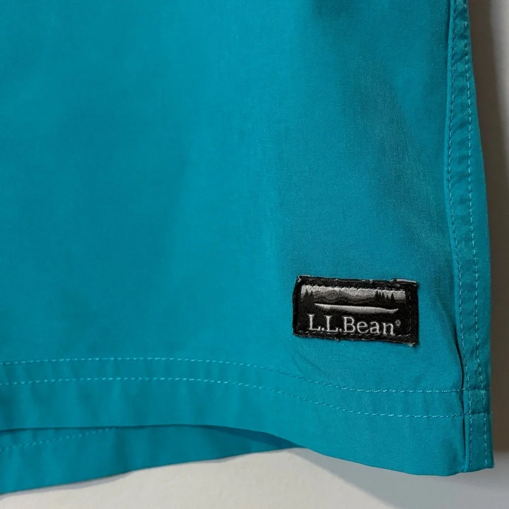 L.L. Bean Women's Teal UPF Athletic Shorts‎ Gorpcore Granola Hiking Outdoors